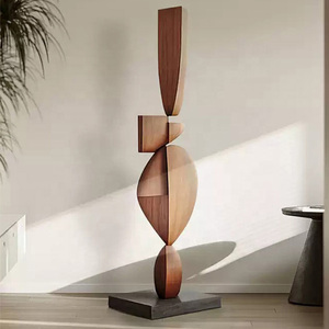 Escultura de Madera Creativa y Personalizada para Piso, Pieza Decorativa para el Hogar, Suministros de Artesanía para Proyectos de Diseño de Interiores Únicos - Product Image 6