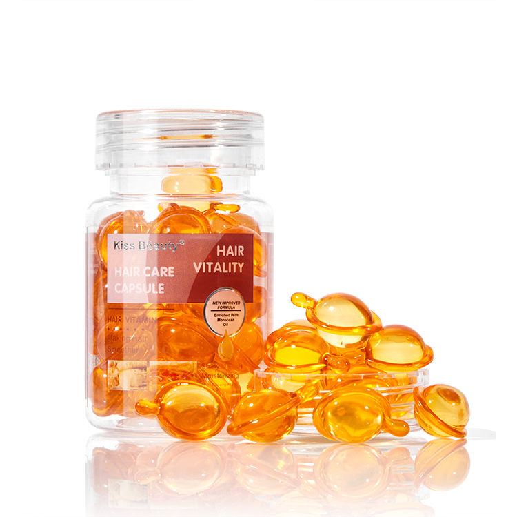 Поцелуй красоты 20 капсулы легко носить с собой не тестировалось на капсулы для уменьшения масло для волос сыворотка для вьющихся волос