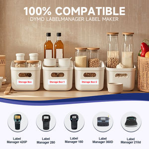 Ruban adhésif thermique compatible <span class=keywords><strong>DYMO</strong></span> D1 45015 rouge sur blanc 12 mm pour imprimantes LabelManager LM160 - Product Image 2