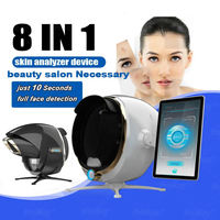 Testeur de diagnostic de peau de visage 3d AI scanner, miroir magique analyseur de peau maquina analizadora de piel porttil escsner facial