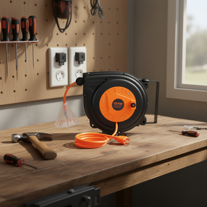 Avvolgicavo Elettrico Retrattile 30 Piedi 16AWG 3C SJTOW 10 Ampere 3 Prese per Uso Domestico - Product Image 2