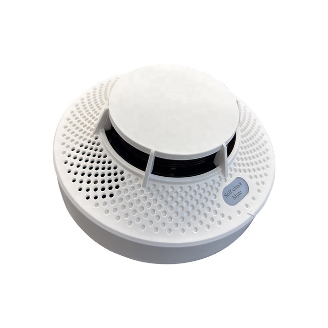 Tanda for Standard Single Station Smoke Detector & Fire Alarm Photoelectric Sensor ABS Plastic Standalone Design Built-in Buzzer