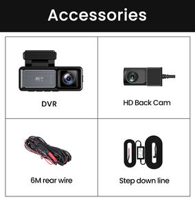 Mini-Hersteller Dual-Linsen WLAN GPS Dashcam Vorne und Innen Auto Black Box 4K Dashcam Auto-DVR Autokamera 4K DashCam - Product Image 5