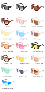 DOISYER 2021 2022 PC <strong>Lens</strong> Red Sun Glasses Designer Famous Brands Luxury clear <strong>Blue</strong> Large square Frame Big Face <strong>Sunglasses</strong> - Product Image 4