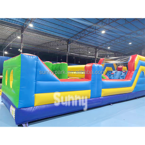 Parque inflable al aire libre carrera de obstáculos inflable gran barrera para correr carrera chico desafío juegos al aire libre - Product Image 2