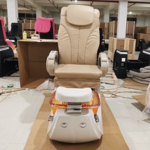 Kisen High-end Beauty Hair Salon Furniture Pu Leather Manicure Chair Electric Kneading Massage with Plumbing Pedicure Chair - Product Image 2