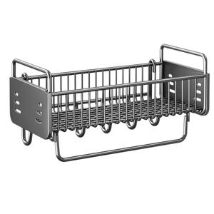 Étagère murale de rangement rectangulaire gris bronze pour cuisine, support suspendu pour condiments et épices, sans perçage requis, directement de l'usine - Product Image 1