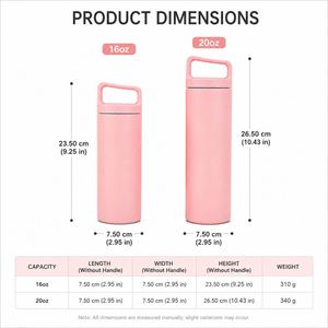 Custom Logo Double Wall Stainless Steel Vacuum Water Bottle with Handle Lid Insulated Outdoor Travel Gym Gift Sports <b>Flask</b> - Product Image 3