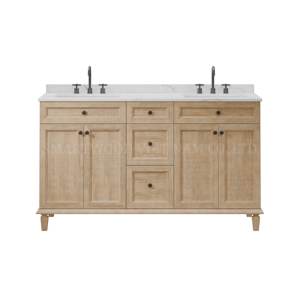 2025 prix de gros européen salle de bain vanité Double évier armoire pour appartement - Product Image 1