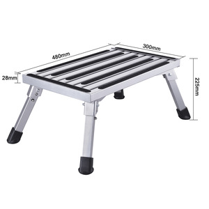 Marchepieds pliants en aluminium Surface antidérapante Tabouret pour camping-car Tabouret échelle portable Certificat EN131 Tabouret échelle pliable - Product Image 3