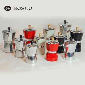 Cafeteira Italiana Moka Prata Grande 150ml/300ml Capacidade 10*15cm/15*20cm Ecológica de Metal Portátil Durável - Product Image 4