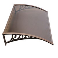 Matériau en Polycarbonate résistant au vent, abri contre la pluie, pare-soleil de terrasse, réduit le bruit de l'auvent de pluie