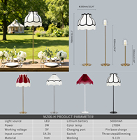 Lampe de table en tissu sans fil de 60 cm de haut, télécommande tactile, batterie rechargeable, abat-jour personnalisé pour les événements de mariage, la décoration d'hôtel