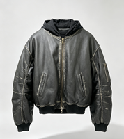 Veste en cuir véritable de vache jaune pour homme, style vintage vieilli, coupe-vent et respirante, dupe de marque de luxe, directement de l'usine