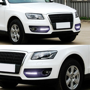 ไฟเดย์ไลท์ LED DRL 1 คู่ สำหรับรถยนต์ <span class=keywords><strong>Audi</strong></span> <span class=keywords><strong>Q5</strong></span> ปี 2010 2011 <span class=keywords><strong>2012</strong></span> 2013 ใช้เป็นไฟส่องสว่างกลางวัน ไฟเตือน และไฟตัดหมอก - Product Image 5