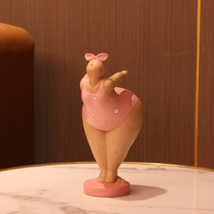 Artesanía Creativa <span class=keywords><strong>de</strong></span> Resina, Figura <span class=keywords><strong>de</strong></span> Mujer Gorda Haciendo Yoga con Puntos, Estilo <span class=keywords><strong>de</strong></span> Lujo Ligero, Decoración para el Hogar, Recuerdo, Regalo para Bodas, Cumpleaños y Otras Ocasiones - Product Image 3