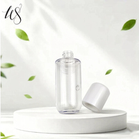 Atomizador de PET de pared gruesa con hombros planos y forma redonda de 100/120/150 ml, para champú, perfume, agua, loción, repuesto, nano spray