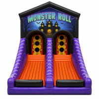 FUN BOUNCE Monster Roll, Tapete Inflable de PVC para Jugar al Aire Libre, para Uso Comercial y Doméstico