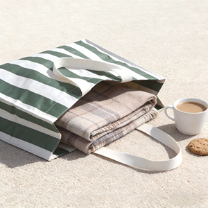 Hot selling reusable travel <b>large</b> capacity classic custom printed women's cotton canvas shopping <b>bag</b> - Product Image 2