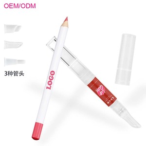 OCHAIN, logotipo personalizado, venta al por mayor, cosmético de larga duración, resistente al agua, Etiqueta Privada, conjunto de brillo de labios delineador de labios cremoso - Product Image 1