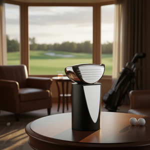 Scatola Regalo per Trofeo da Golf con Altezza 180 mm, in Acciaio Inox, Alluminio, Plastica e PU, Modello per Pallina e Mazza da Golf - Product Image 3
