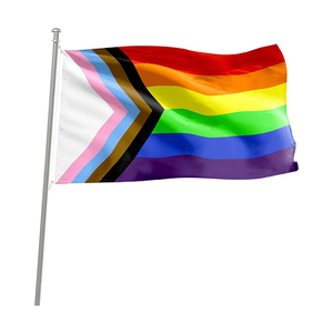 Banderas Promocionales Personalizables con la Bandera del Orgullo, Accesorios LGBT, Banderas del Arcoíris para Exteriores, 3x5 Pies, Poliéster, Doble Cara - Product Image 3