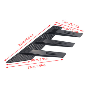 1 Paire d'Accessoires Universels pour Aileron Latéral de Pare-brise Arrière, Décoration de Ventilation Latérale DIY - Product Image 2