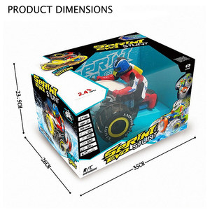 Voiture de cascade télécommandée amphibie 2.4 GHz, motos étanches pour jouets de plage aquatique - Product Image 2