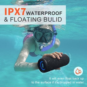 Altavoz Exterior Inalámbrico IPX7 Resistente al Agua, Portátil, 25W Estéreo, Emparejamiento TWS, 16H de Reproducción, Micrófono Integrado, para Camping, Playa, Piscina - Product Image 1
