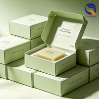 Caja de Envío Plegable Personalizada con Logotipo en Relieve Reciclado Ecológico, Kraft para Embalaje Sostenible de Jabón y Cosméticos