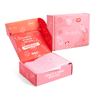 Boîte d'expédition en carton ondulé pliable pour chaussures habillées personnalisées, emballage rose, boîte cadeau avec logo imprimé