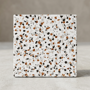 Carreaux de sol en céramique gris terrazzo 300x300mm, aspect rustique mat, pour salle de bain et design intérieur - Product Image 6