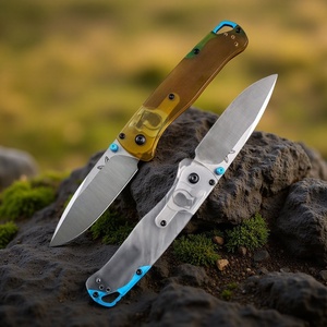 Couteau pliant d'extérieur BM535 BUGOUT, lame S30V, manche transparent PEI, EDC, survie, camping, chasse, vente en gros, personnalisé - Product Image 5