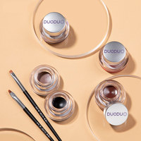 Poudre à sourcils et eye-liner vegan 2-en-1 haute pigmentation, longue tenue, effet 3D, gel rehausseur de sourcils