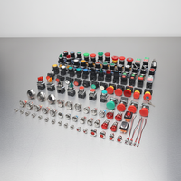 Sakelar Tombol Tekan Momentary Stainless Steel OEM 12mm 16mm 19mm Beriluminasi 220V Tahan Air untuk Industri