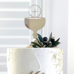 Décorations de gâteau en acrylique pour <span class=keywords><strong>communion</strong></span> avec croix JHS, accessoires de fête de <span class=keywords><strong>communion</strong></span>, décoration de gâteau - Product Image 2