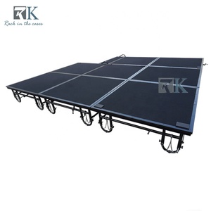 Scène mobile pour banquets, simple, réglable, 41 cm/61 cm, scène pliante en acier - Product Image 6