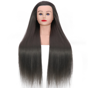 Cabeza de Maniquí para Prácticas de Peluquería y Cosmetología con Cabello 100% Humano Real - Product Image 4