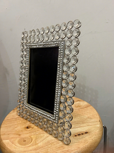 Elegante Marco de Fotos de Cristal con Diamantes, Marco Decorativo de Vidrio para Exhibición en Mesa, Decoración para el Hogar y Bodas - Product Image 3
