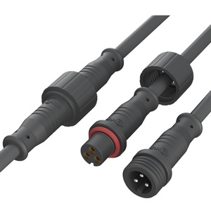 Aohua Pomp Draad 2 3 4 Pin M12 Pvc Gegoten Mannelijke Vrouwelijke Waterdichte Kabel Connectoren - Product Image 1