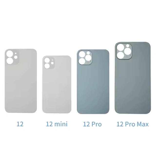 OEM Small Hole Mobile Phone Housings for iPhone 11 12Mini 13Pro 14Pro Max Back Glass Cover Repair Back Glass