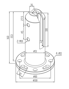 اكسسوارات درابزين من الفولاذ المقاوم للصدأ رائجة البيع في بيرو للزجاج إلى موصل درابزين لحامل حاجز الشرفة - Product Image 5