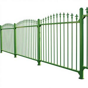 Zwart smeedijzeren hek, eenvoudig te monteren, decoratief hekwerk, schutting voor huis, boerderij of zwembad, warmtebehandeld hout, metalen frame - Product Image 4