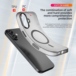 <strong>Customized</strong> Logo Frosted Matte TPU Soft Magnetic Phone <strong>Case</strong> Shockproof Protective Cover <strong>for</strong> <strong>iPhone</strong> 17 - Product Image 2