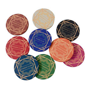 Vente d'usine Jetons de poker Texas Hold'em géométriques en céramique de 39 mm Jetons de jeu de <span class=keywords><strong>mahjong</strong></span> et d'échecs Pièces de monnaie - Product Image 4