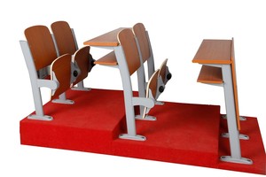 Prix d'usine : Bureau et chaise en contreplaqué pour salle de classe, banc d'étudiant, table et chaise de conférence - Product Image 3
