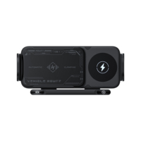 Support de ventilation de voiture rotatif et pliable de haute qualité avec charge sans fil 15W pour téléphones de grande taille ou pliables
