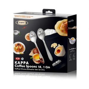 Lot de 6 cuillères à café en acier inoxydable (11,1 cm) KAPPA Chrome poli CVL100C6 - Product Image 2