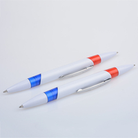 Stylo à bille Double face rouge et bleu, rechargeables, en plastique, bon marché