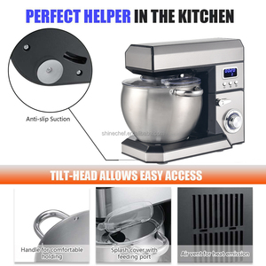 Tự Động Hộ Gia Đình Nhà Bếp Đứng Máy Trộn LED Thời Gian Làm Việc Hiển Thị 8.5L Bột Bánh 1500W Điện Đứng Máy Trộn Thức Ăn - Product Image 4